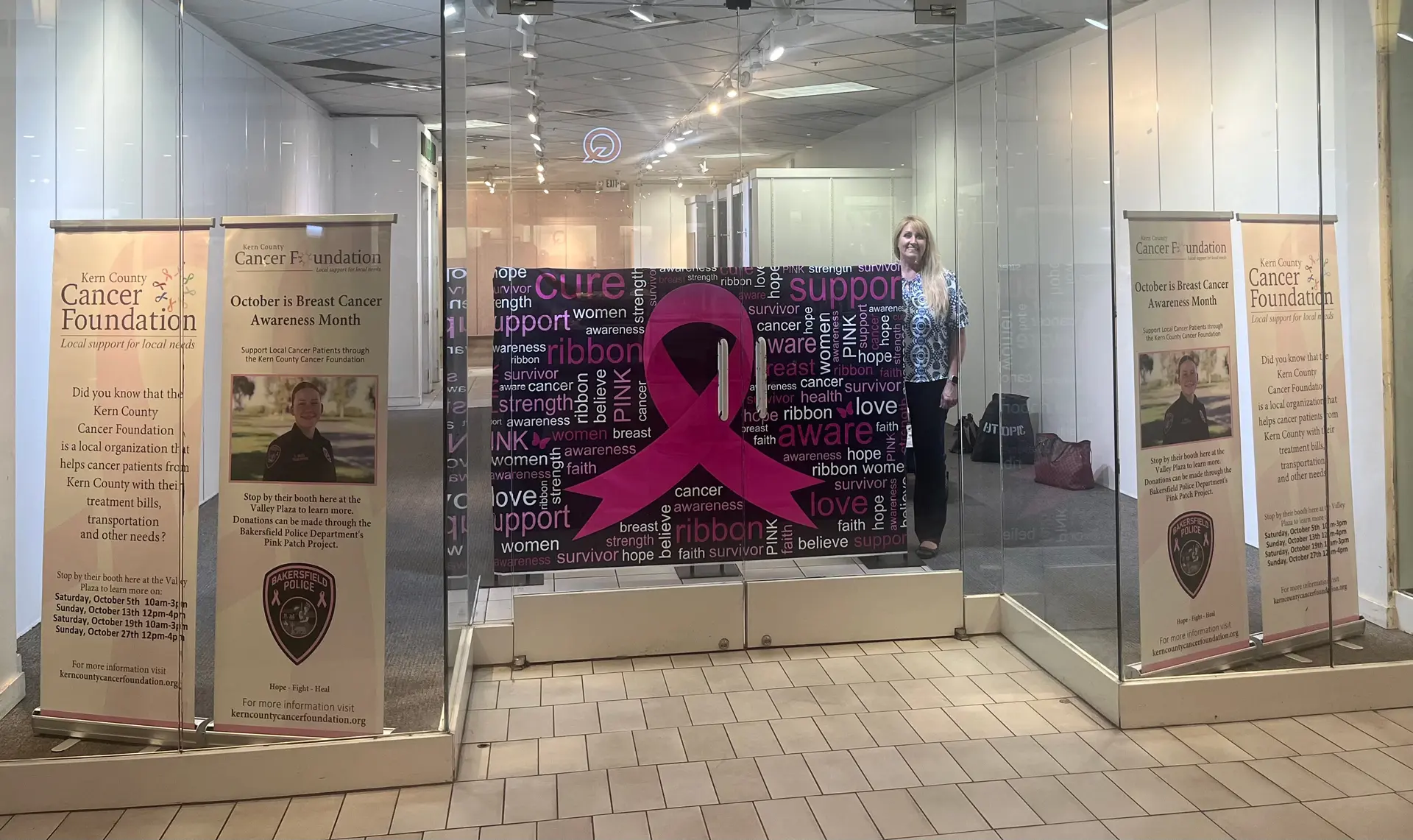 Kern County Cancer Foundation Invited by Valley Plaza for Breast Cancer Awareness Month