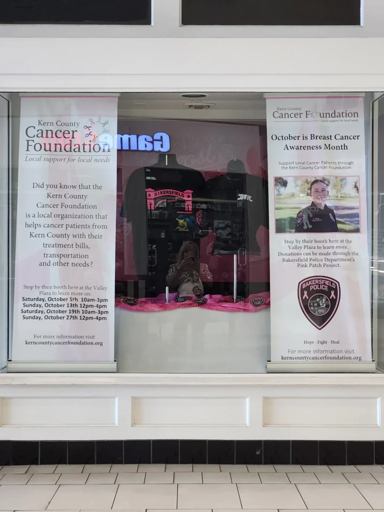 Kern County Cancer Foundation Invited by Valley Plaza for Breast Cancer Awareness Month