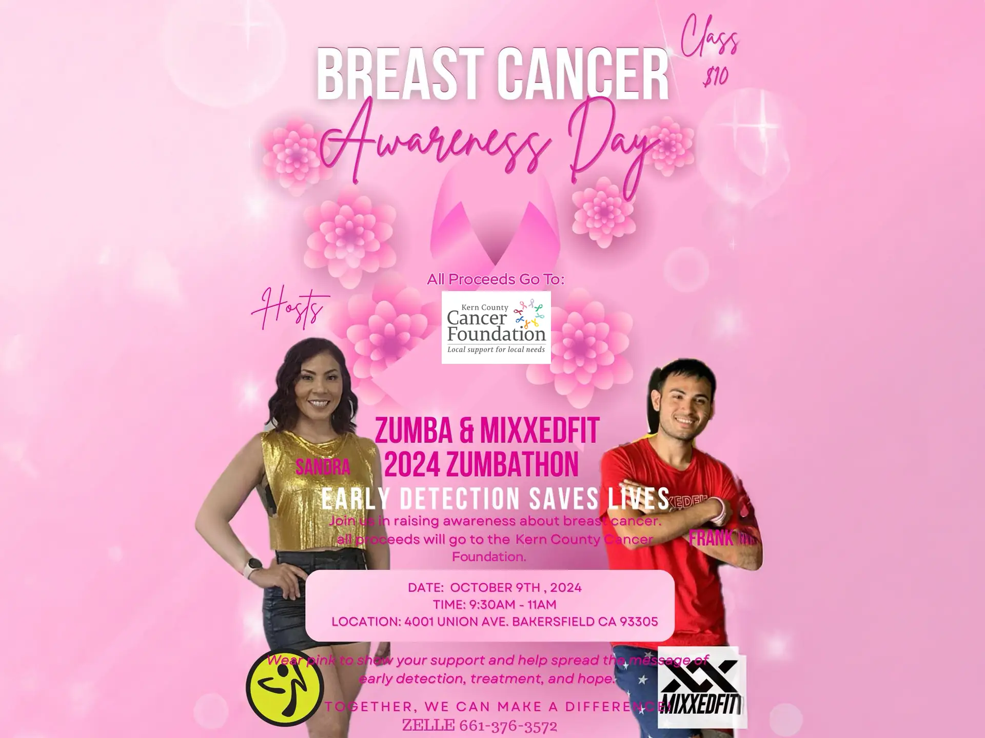 Zumba & MixxedFit Fundraiser for Breast Cancer Awareness Day Benefiting Kern County Cancer Foundation